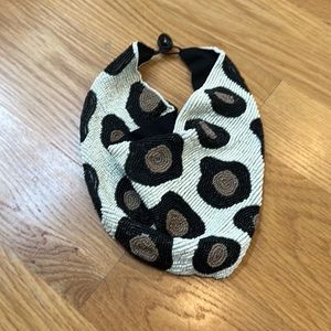 Beth Ladd Palm Beaded Scarf Necklace. Worn once.